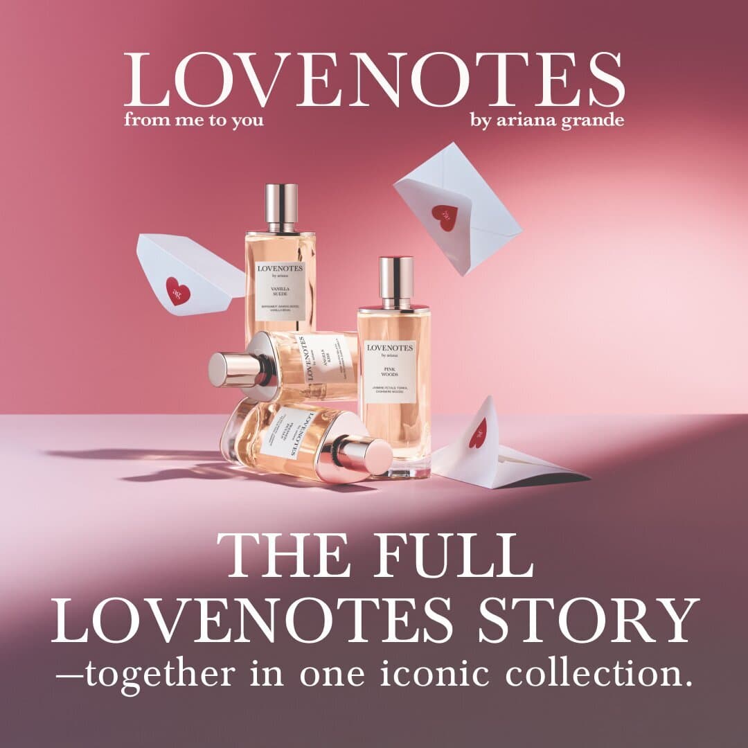 Ariana Grande Fragrances LOVENOTES Full Collection