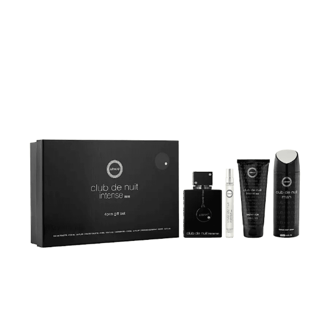 Armaf CLUB DE NUIT INTENSE MAN GIFT SET + BODY SPRAY 4 PCS